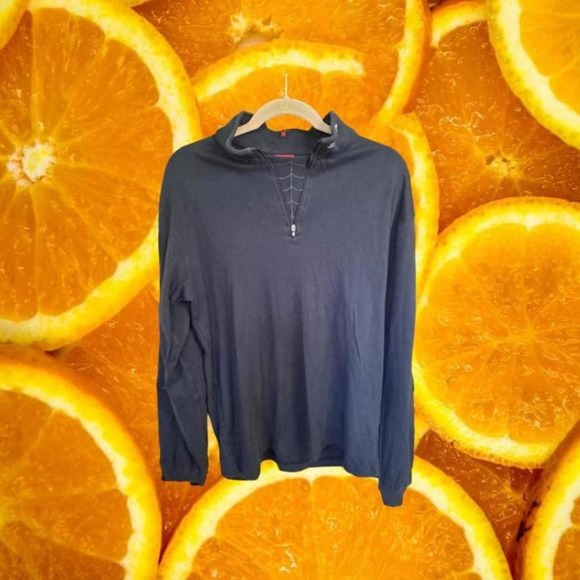 Spyder‎ Black 1/4 Zip with Web Inside Long Sleeve Size Large - Picture 1 of 4